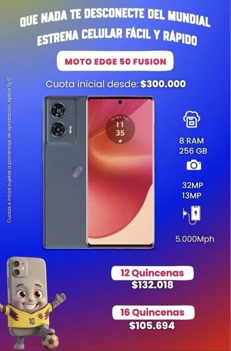 MOTOROLA EDGE 50 FUSION 256 GB 8RAM