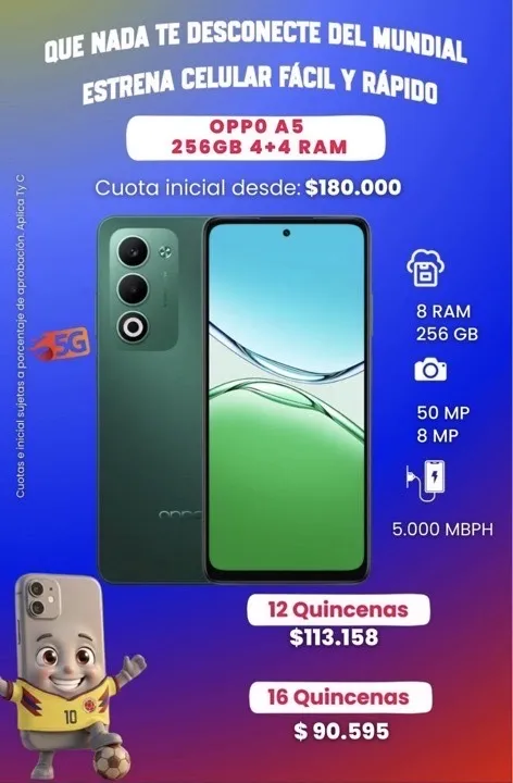 OPPO A5 256GB 4+4