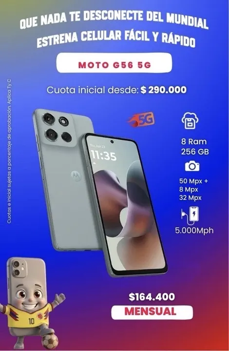 MOTO G56 5G 256 GB 8 RAM
