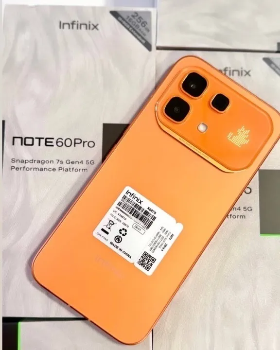 ✅ INFINIX NOTE 60 PRO 256-8+8GB 5G🔥🔋destacando por su batería de 6000 mAh☑️ Incorpora un procesador potente SNAPDRAGON 7s gen4 📷cámara de 50 MP 🔊SOUND BY JBL☑️Carga rápida 90W