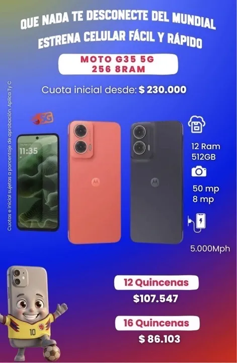 MOTO G 35 5G 512GB  12RAM