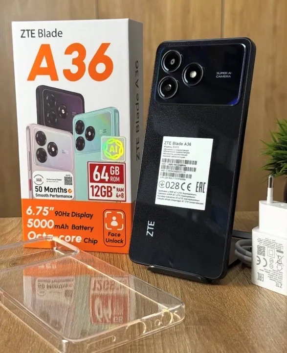 ✅ZTE A36 64-6Ram