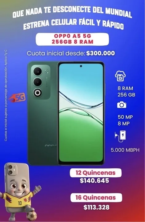 OPPO A5 5G 256GB 8RAM