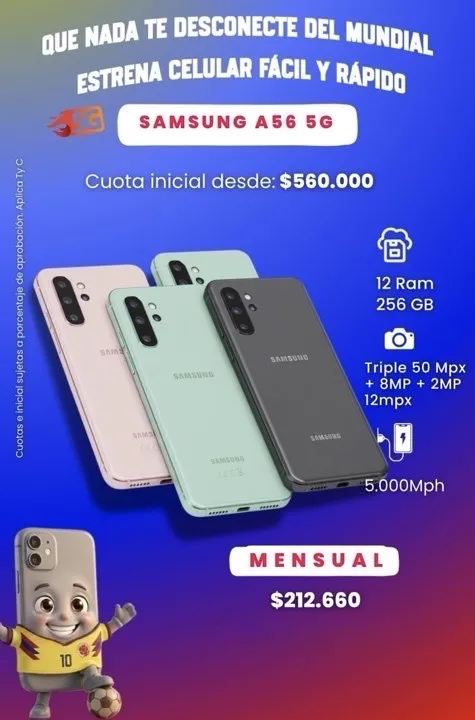 SAMSUNG A56 5G 256GB 12 RAM