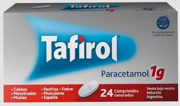 TAFIROL PARACETAMOL X 1g x 1 UND