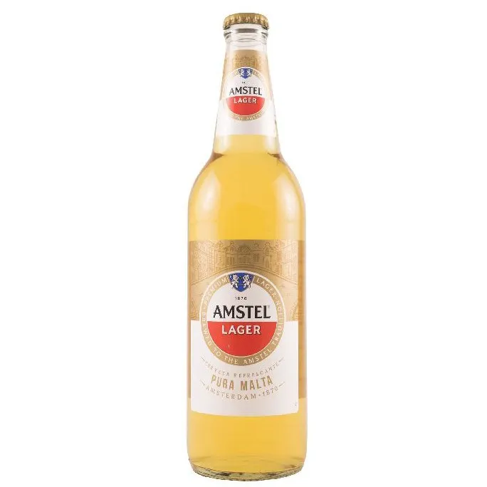 Cerveza Amstel Lager 330ml vidrio desechable