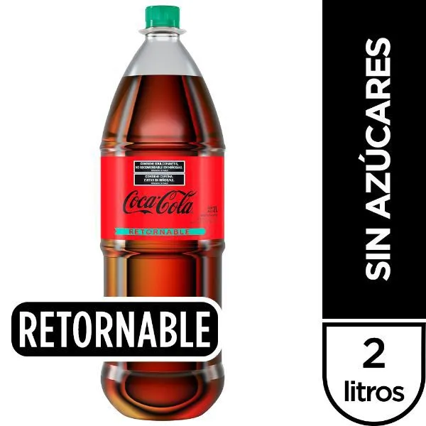Coca cola Zero Azucar 2000ml Plastico retornable