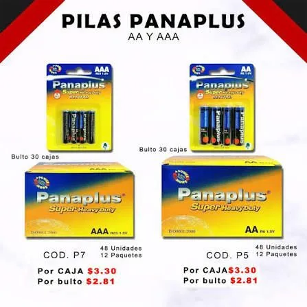 Pilas Packx4 Panaplus AA/AAA