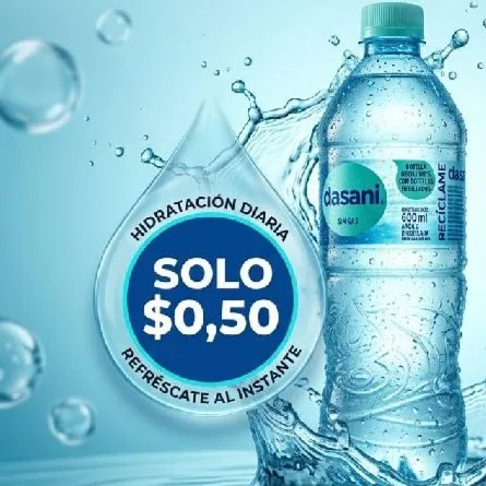 Agua Dasani 600ml