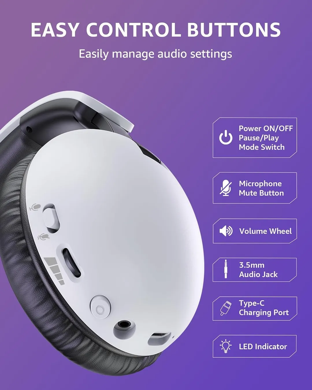 Marcas Genéricas - Diadema Gamer Oputik inalámbrica para PS4 / PS5 / Móvil / PC - Baja Latencia