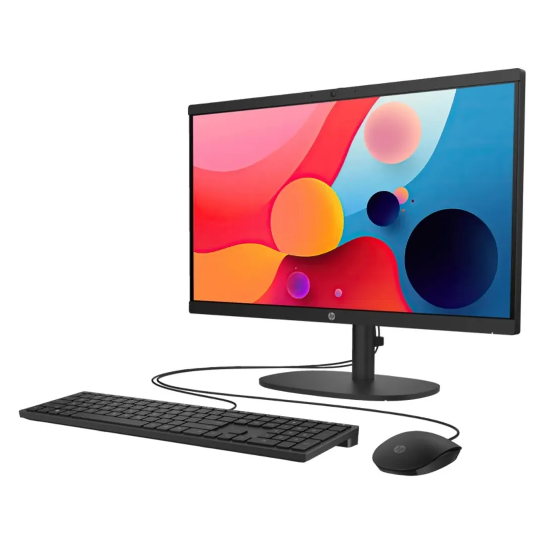 Todo en Uno Hp 22" Intel N100, 8GB DDR5, SSD 256GB Color Negro