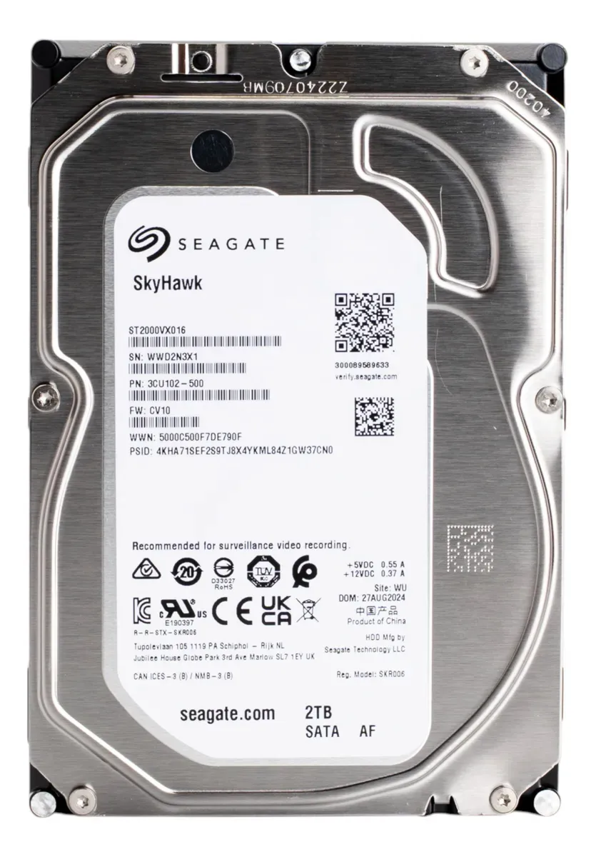 Seagate - Disco Duro 1TB Seagate Skyhawk St2000vx016 Para CCTV