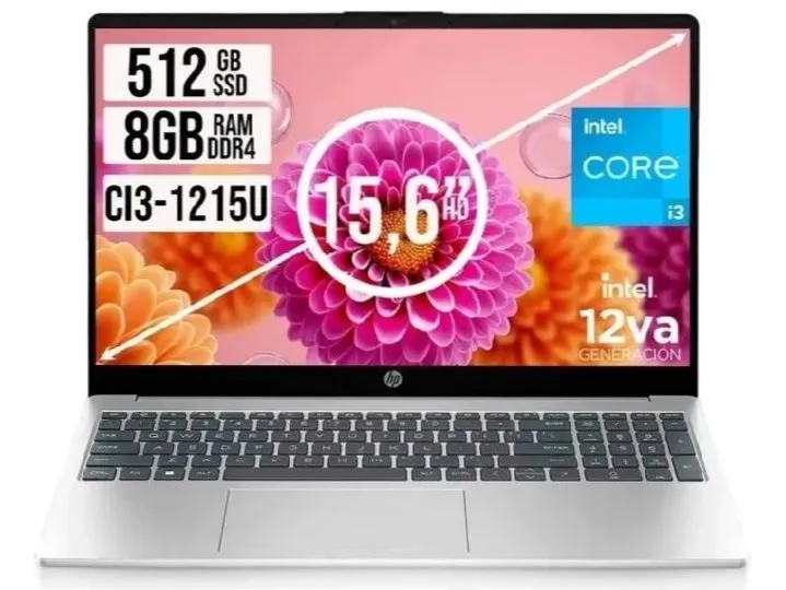 Portátil Hp Core i3 1215U 8GB DDR4 512Gb SSD