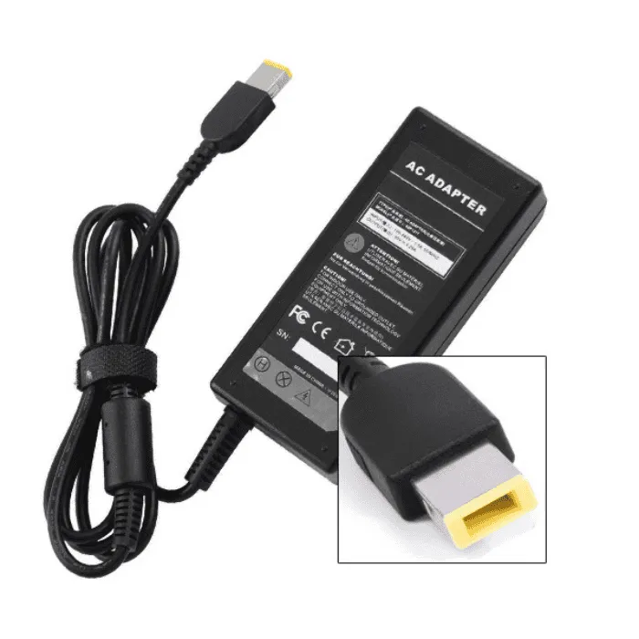 Cargador Lenovo 20V 3.25A Punta Cuadrada