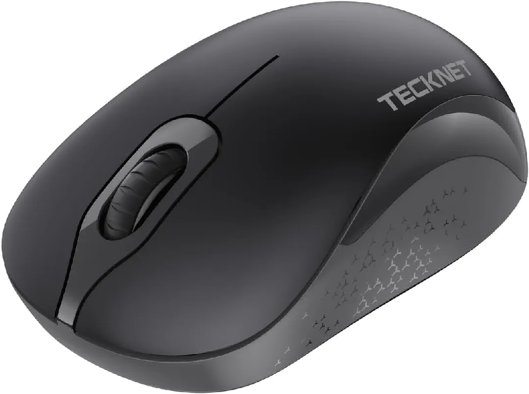 Mouse Inalámbrico Tecknet Batería 12 Meses Clics Silenciosos Ergonómico