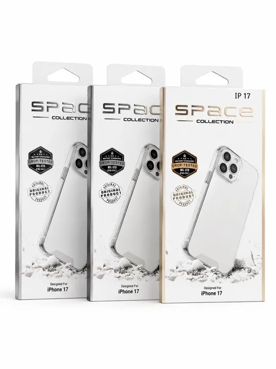 FUNDA SPACE TRANSPARENTE 17 PRO MAX