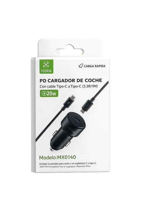 CARGADOR PARA AUTO TIPO C