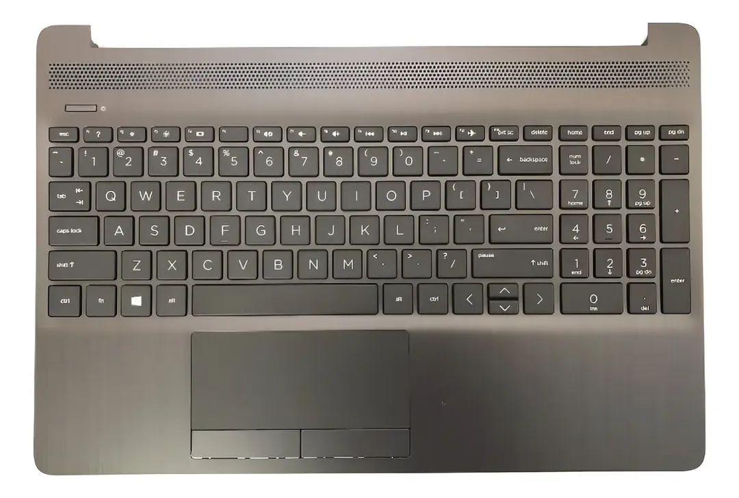 HP - TAPA TECLADO HP 15-DW 15-DU 15S-DU 15-DY 15-DR NEGRO Y GRIS  SIN TECLADO, CON TOUCHPAD