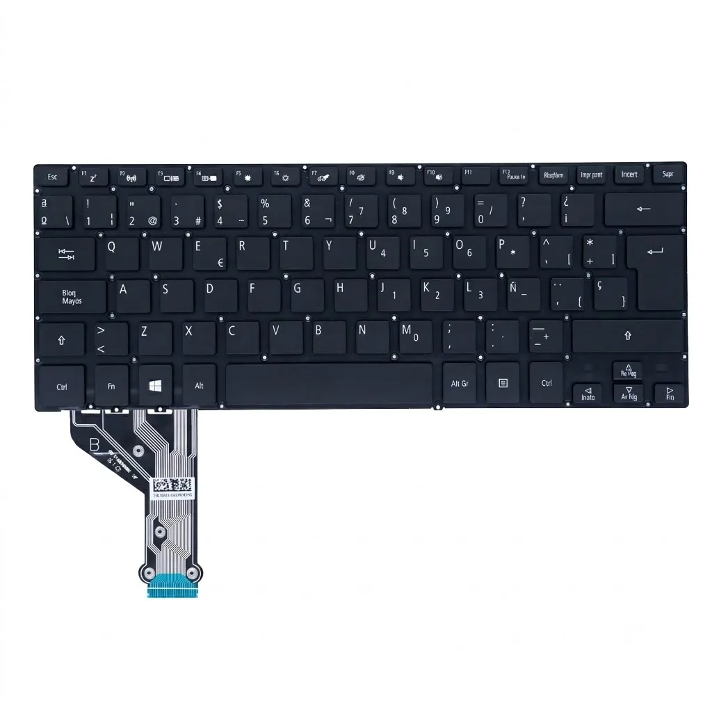 TECLADO NUEVO INGLES UK Acer Spin 7 SP714-51 VERSION SIN BOTON DE ENCENDIDO 