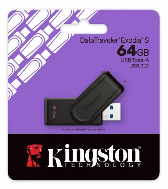 KINGSTON - MEMORIA KINGSTON DATATRAVEL EXODIA 64GB  USB 