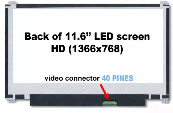 PANTALLA DE SEGUNDA 11.6 SLIM 40 PINES 