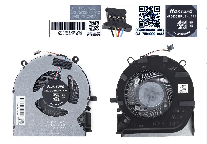 VENTILADOR DE HP VICTUS  CPU 16-D 80 W 