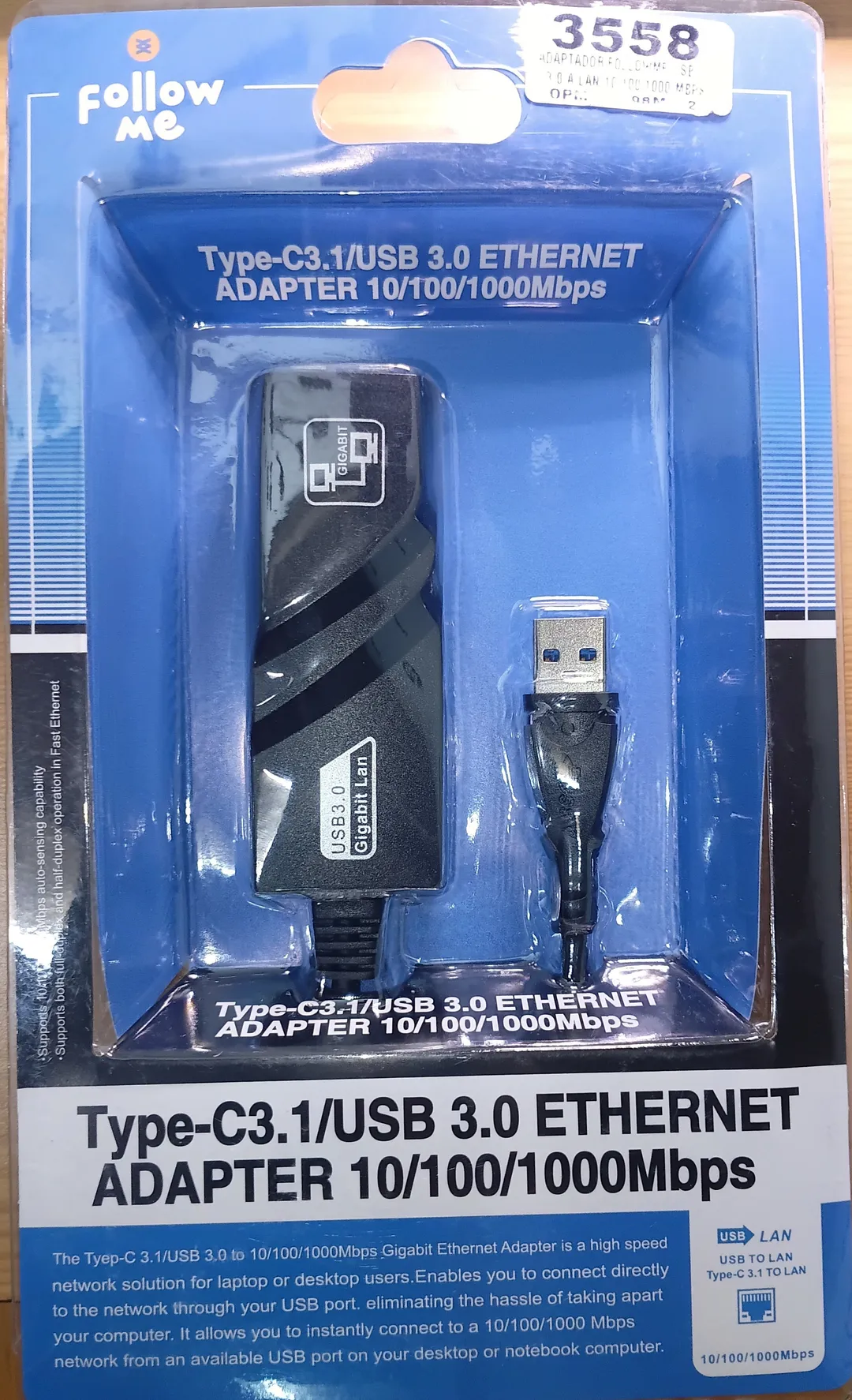 ADAPTADOR DE LAN A USB 3.0 