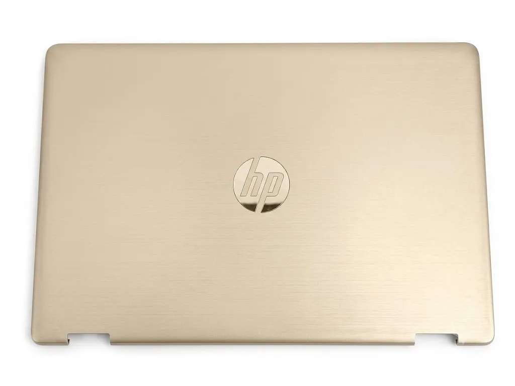 HP - TAPA PANTALLA SIN BISEL+BISAGRAS+CAMARA+FLEX DE VIDEO DE HP 14-BA RAYADA (DORADA