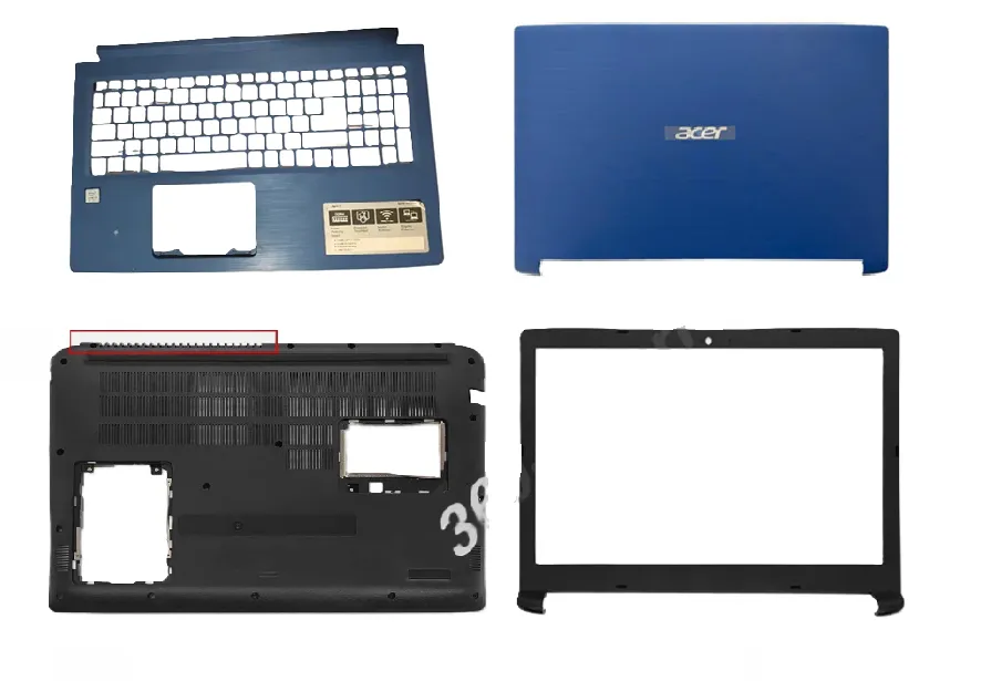 ACER - CARCASAS COMPLETAS + BISEL DE ACER  ASPIRE A315-53 A315-41 A315-41G COLOR AZUL 