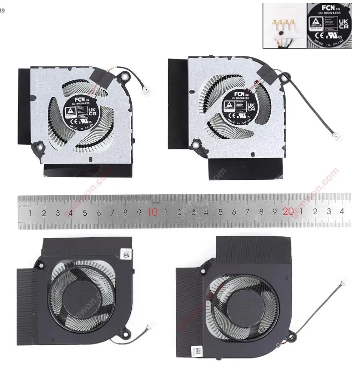 ACER - VENTILADORES DE ACER CPU+GPU NITRO 5 N22C1 AN515-58 N20C11 PH317-55 A615-51 A715-71 A517-51G AN515-55 PH317-56 AN517-41 CPU+GPU 12V