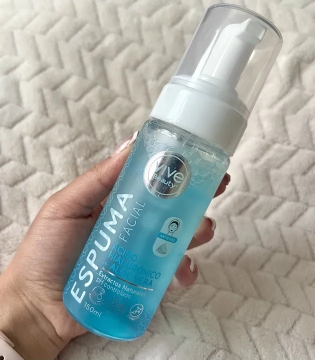 espuma facial ácido hialuronico + aloe Vera 150ml vive Beauty