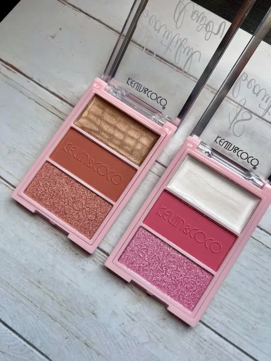 paleta de rubor 3 tonos K&C kc246342