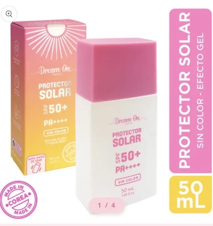 protector solar Dream on sin color
