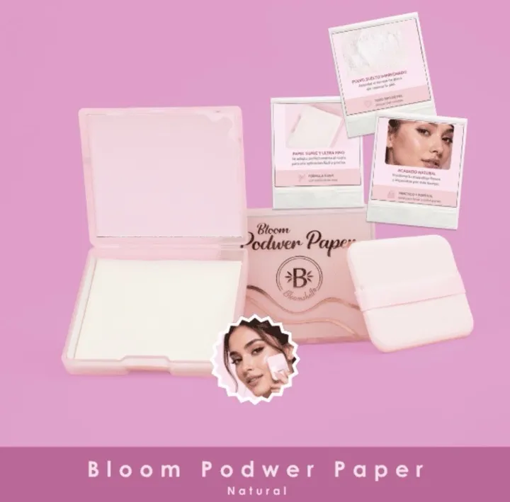 Papeletas antigrasa powder Bloomshell