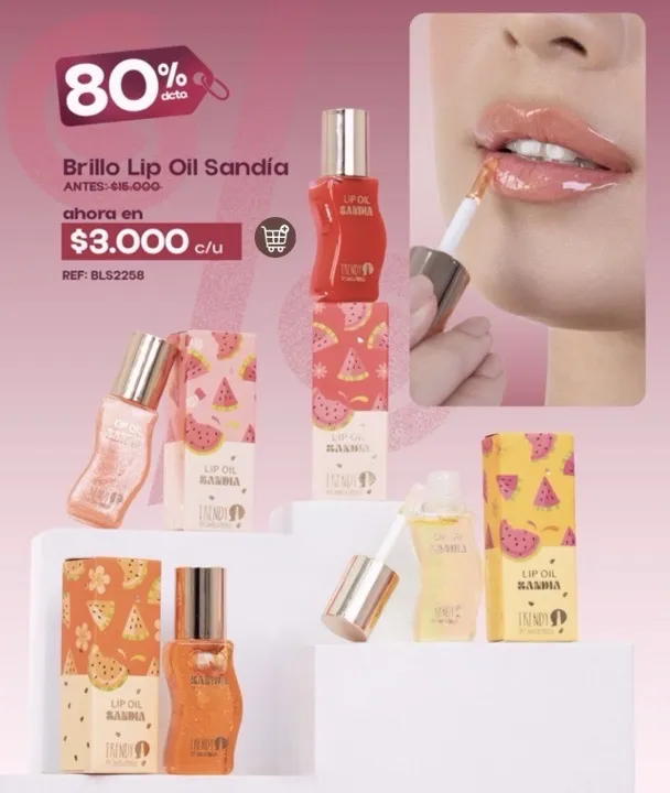 trendy locura lip Oil sandía