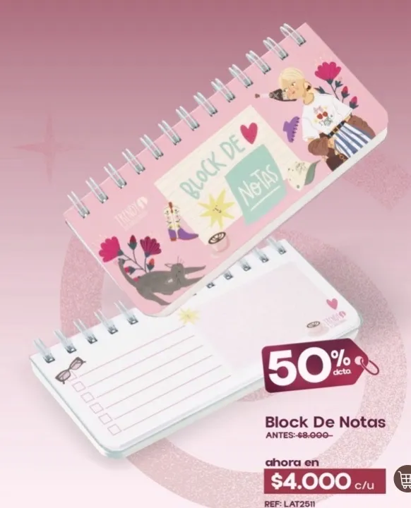trendy locura block notas