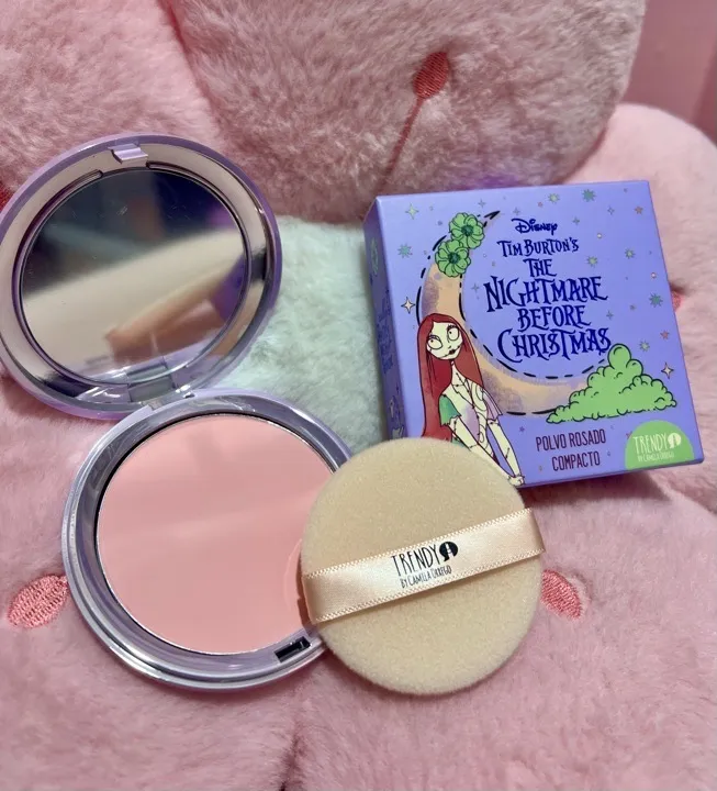 polvo compacto rosado Jack