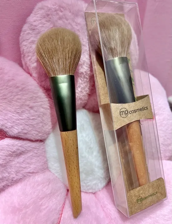 brocha madera para polvos