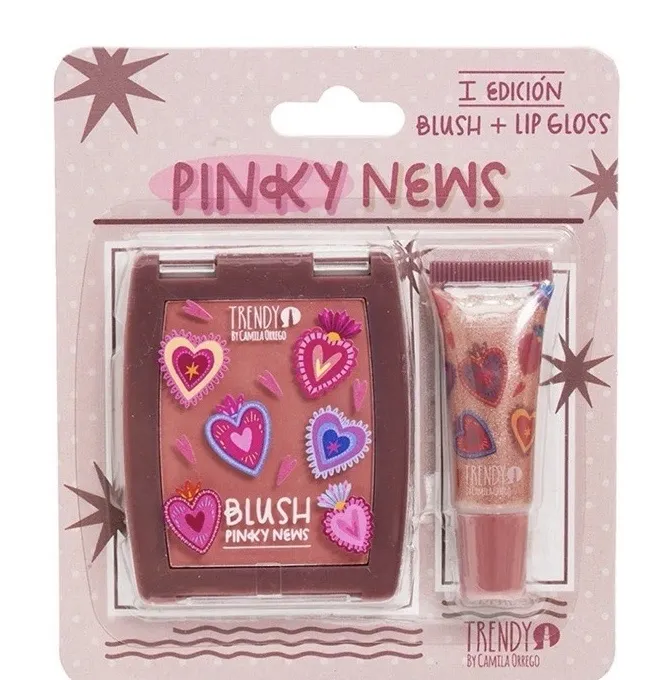 kit rubor y gloss Pinky