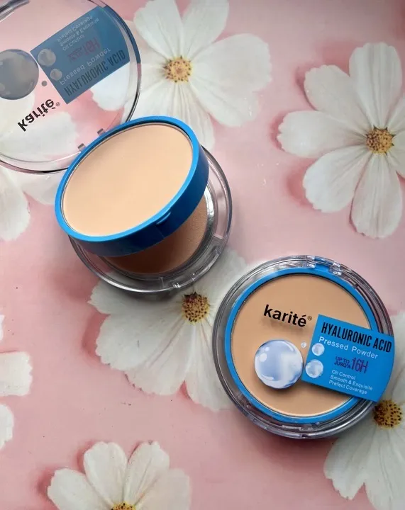 polvo compacto con ácido hialuronico Karite