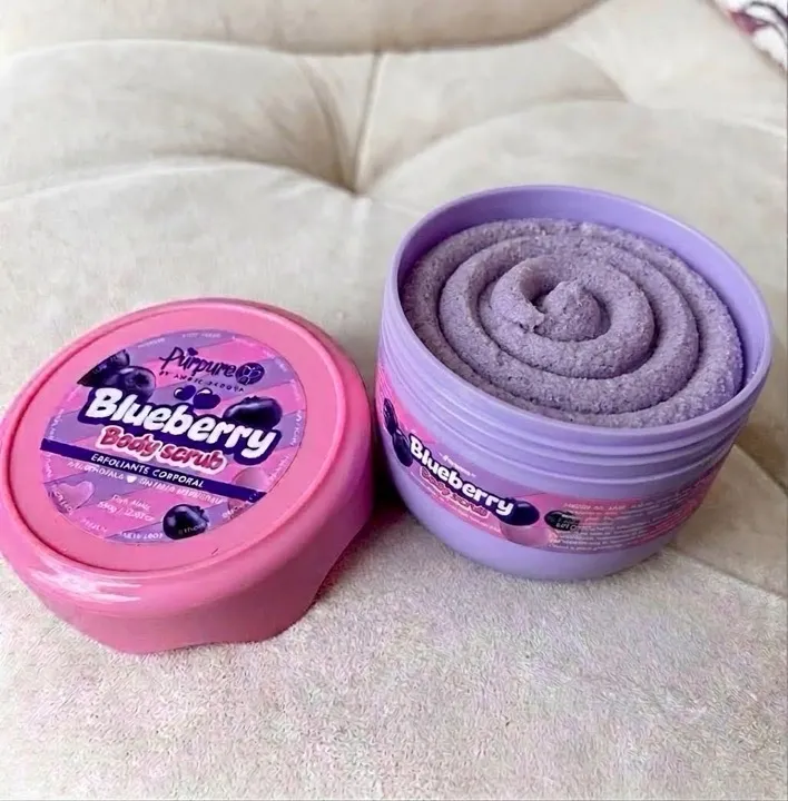 exfoliante corporal blueberry púrpure
