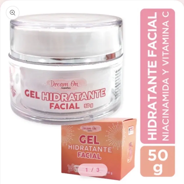 gel facial hidratante vitamina c y niacinamida Dream On