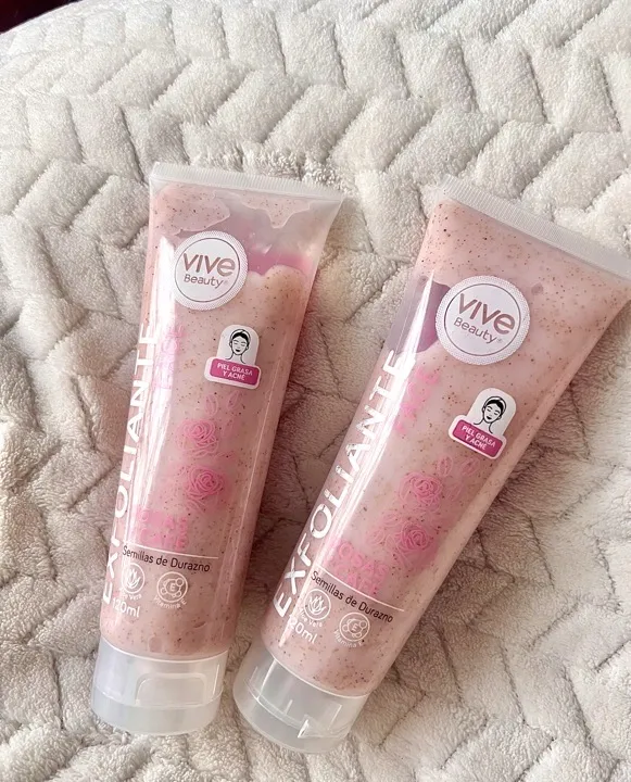 exfoliante facial rosas 120ml vive Beauty