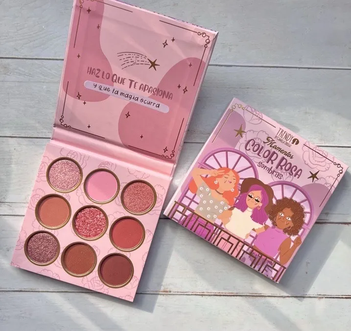 sombras color rosa trendy