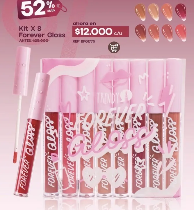 trendy locura kit forever gloss