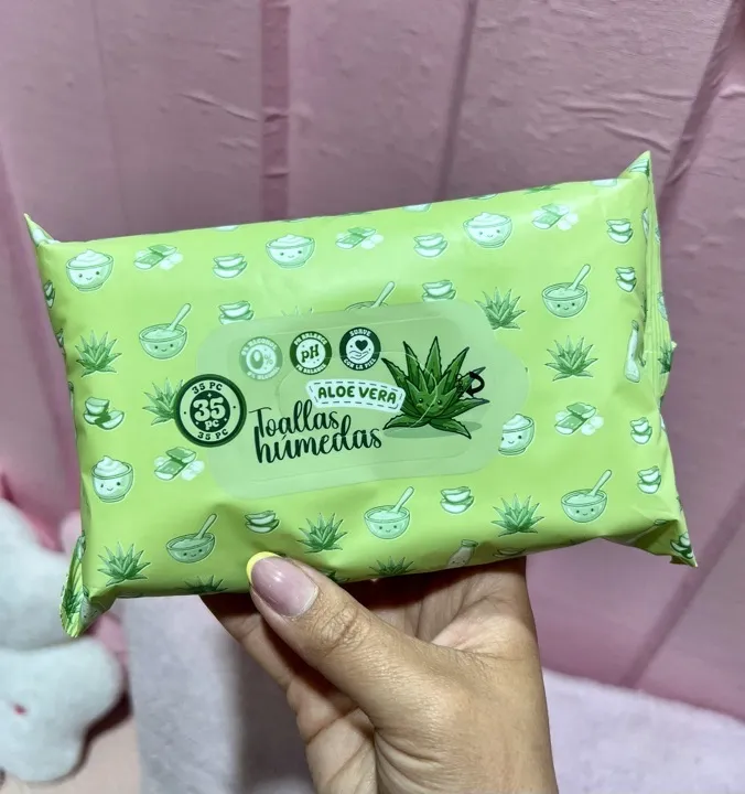 toallas desmaquillantes de aloe x35