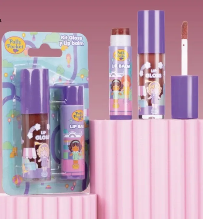 trendy locura kit gloss y barra Polly pocket