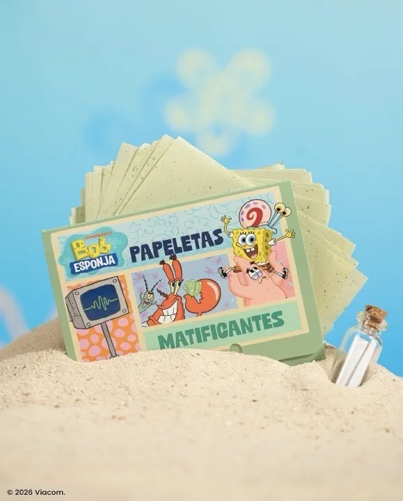 papeletas matificantes bob esponja
