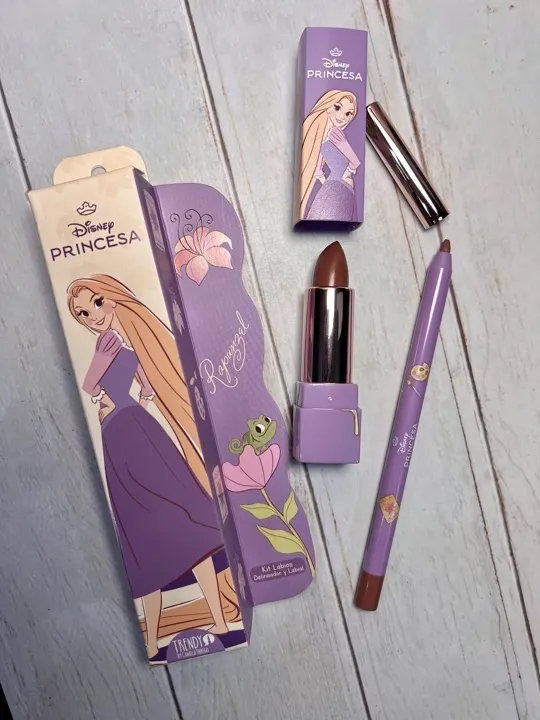 kit lápiz y labial en barra princesas