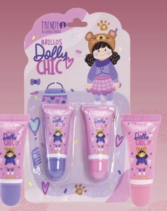 trendy locura brillo para niña dolly